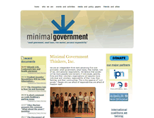 Tablet Screenshot of minimalgovernment.net